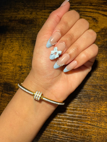 Gold Titanium Steel Zircon Bracelet for Women