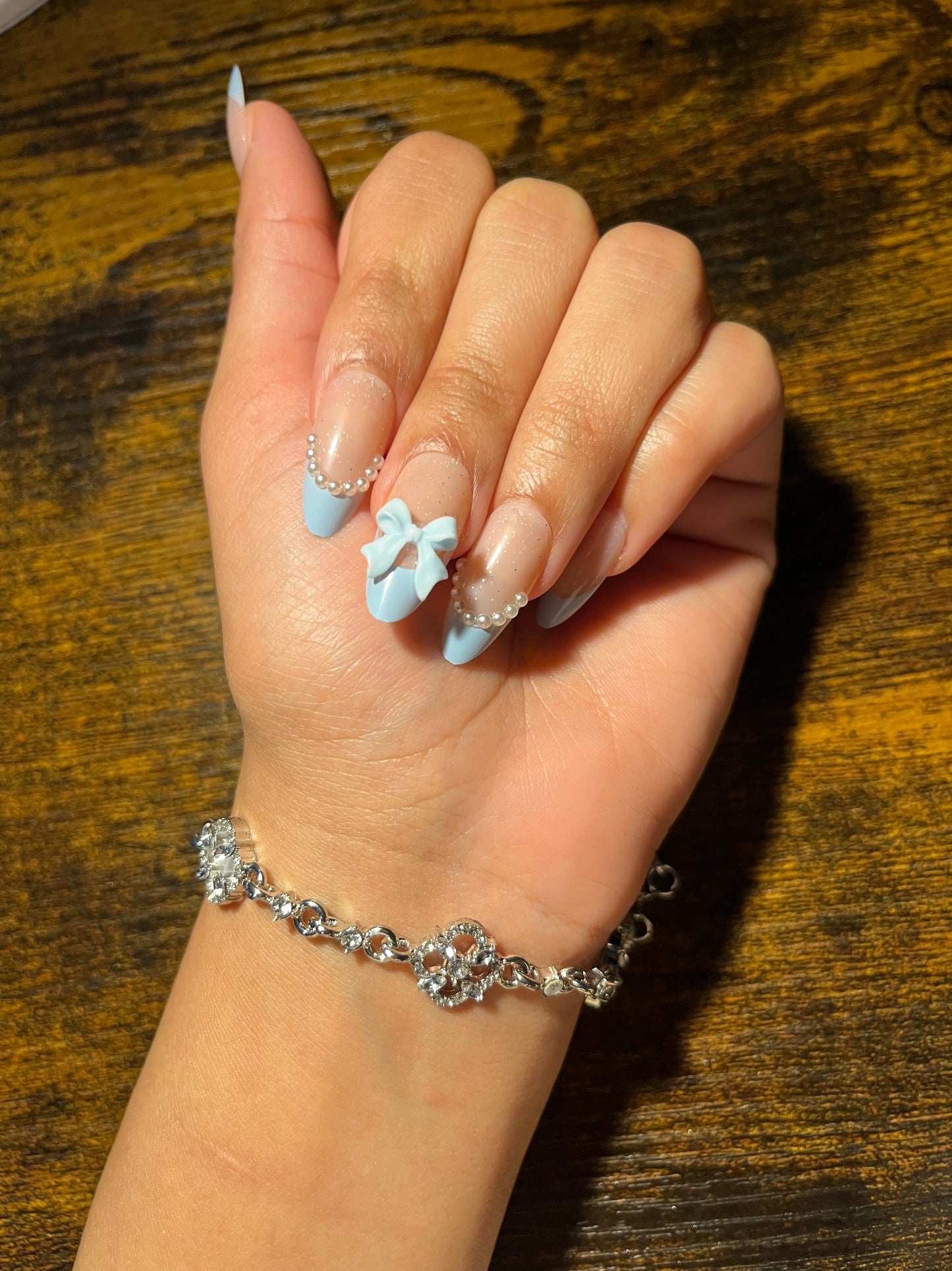 Sparkling Crystal Flower Cuff Bracelet