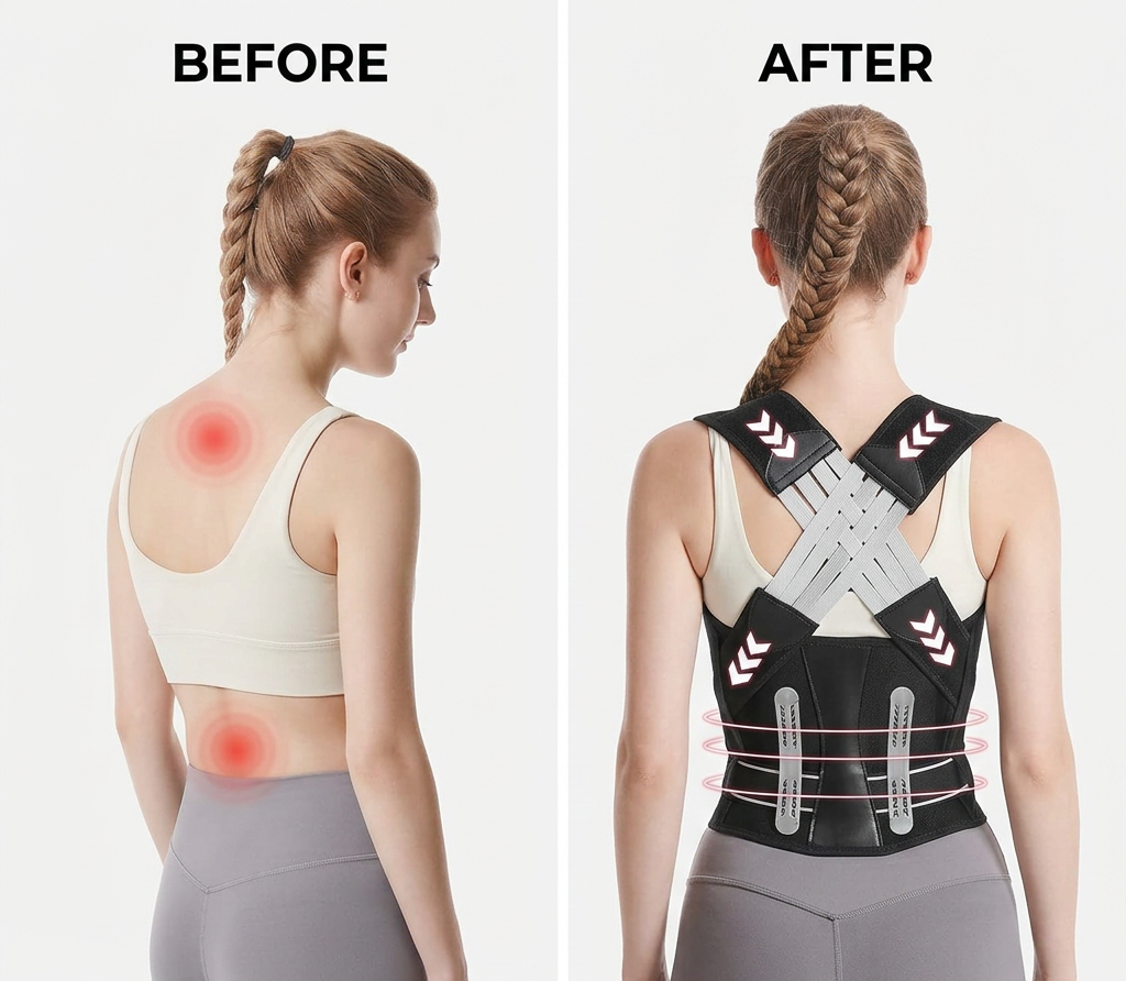 Professional Breathable & Adjustable Back Support