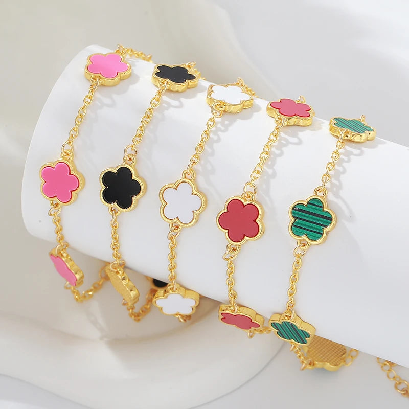 Five-Flower Luxury Adjustable Bracelet