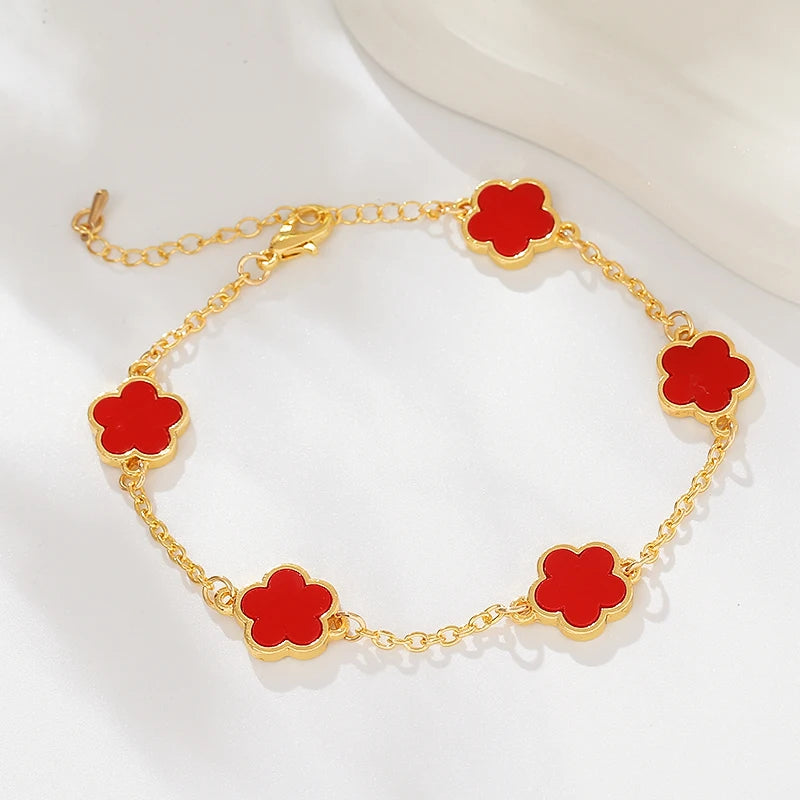 Five-Flower Luxury Adjustable Bracelet